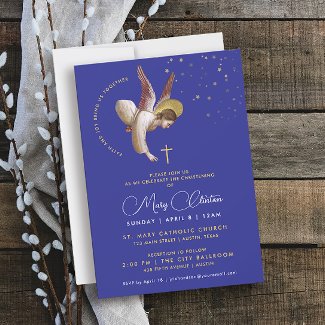 Modern Elegant Royal Blue Gold Religious Ceremony
