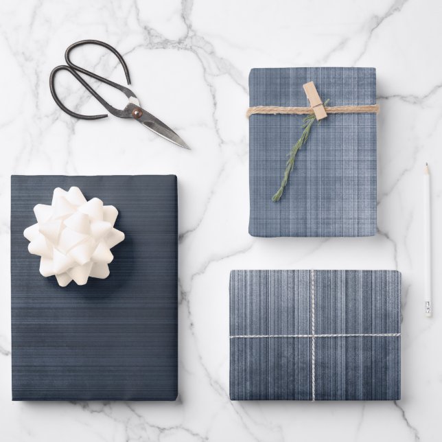 Modern Elegant Rustic Abstract striped Wrapping Paper Sheets (Front)