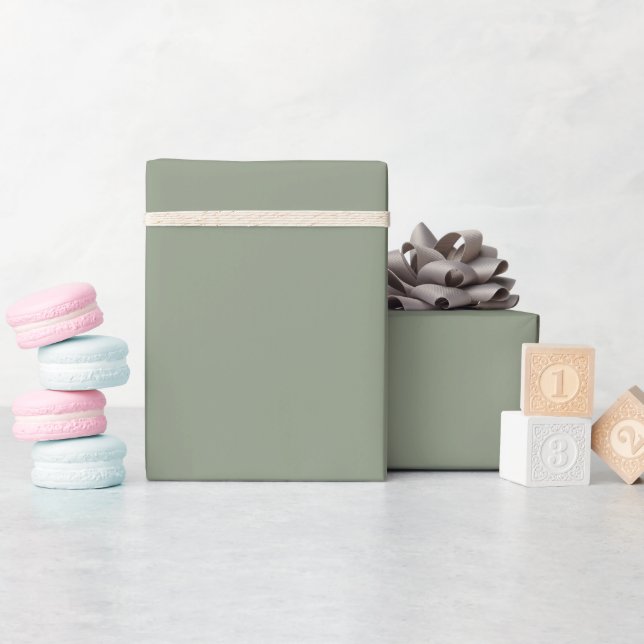 Modern Elegant Sage Green Wedding Birthday Party Wrapping Paper (Baby Shower)