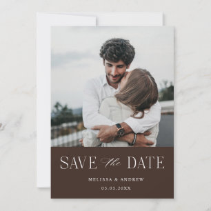 Modern Elegant Save the Date Chocolate
