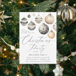 Modern Elegant Scandinavian Christmas Party Invitation