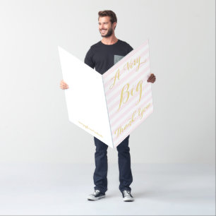Modern Elegant Script A Very BIG Thank You Huge Card