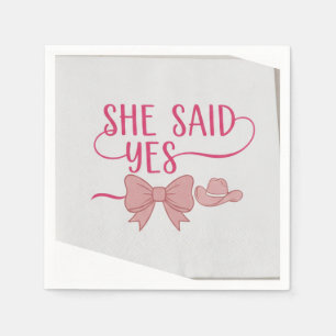 Modern Elegant Script Bride's Last Toast Bachelore Napkins
