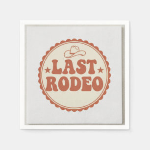 Modern Elegant Script Bride's Last Toast Bachelore Napkins