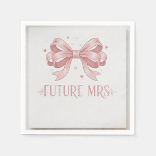 Modern Elegant Script Bride's Last Toast Bachelore Napkins