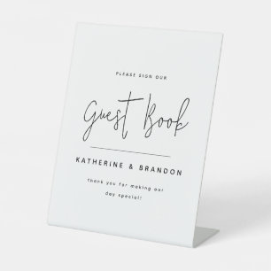 Modern Elegant Script Calligraphy Wedding Sign