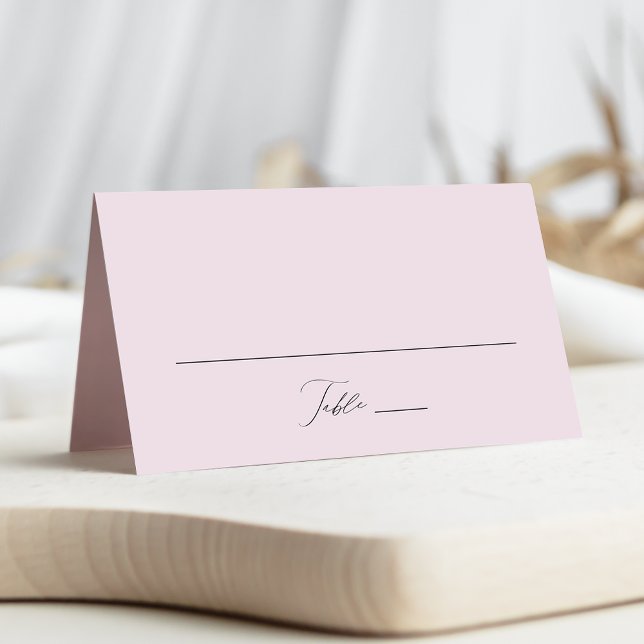 Modern Elegant Script Lavender Wedding Place Card (Creator Uploaded)