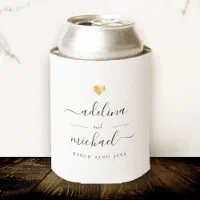 Minimalist Wedding Favor Can Cooler