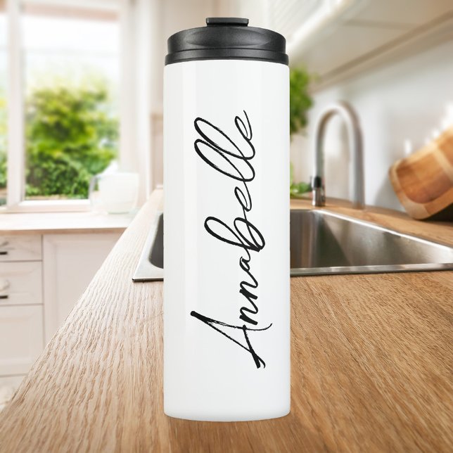 Modern Elegant Script Name Thermal Tumbler (Creator Uploaded)