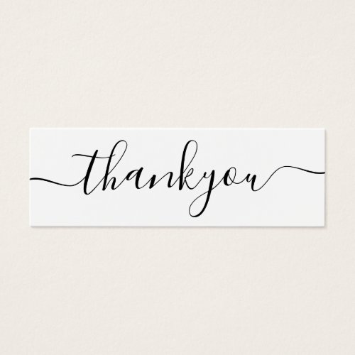 Modern Elegant Script Order Thank You Order Insert