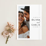 Modern Elegant Script Photo Budget Wedding Invitation<br><div class="desc">Invite your guests with elegance and simplicity using our Modern Elegant Script Photo Budget Wedding Invitation. This design captures the essence of a romantic, non-traditional wedding with timeless typography and a chic, modern layout. The double-sided invitation features 3 beautiful photo that tells your love story. Perfect for contemporary and rustic...</div>