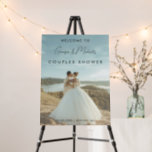Modern Elegant Script Photo Couples Shower Welcome Foam Board<br><div class="desc">This modern,  stylish welcome sign,  featuring photo and custom text would make a wonderful addition to your couples shower celebration! Easily add your details by clicking on the "personalize" option.</div>