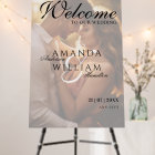 Modern Elegant Script Photo Wedding Welcome