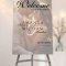 Modern Elegant Script Photo Wedding Welcome