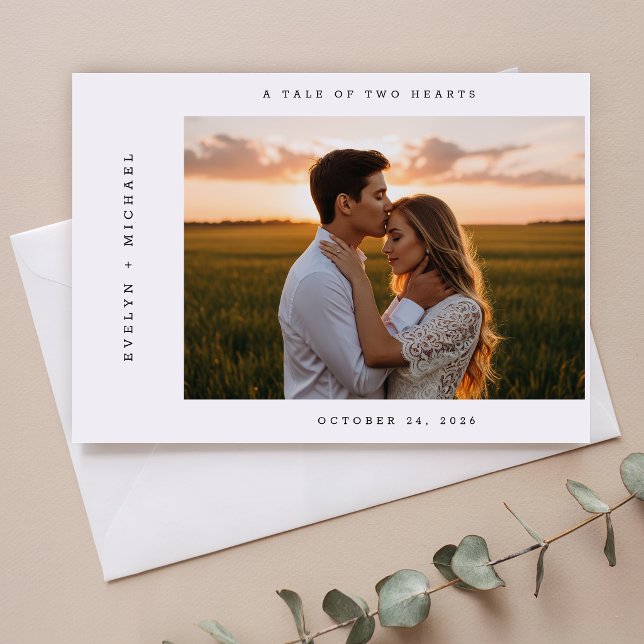 Modern Elegant Script Photo Wedding Welcome Foam Board (Creator Uploaded)
