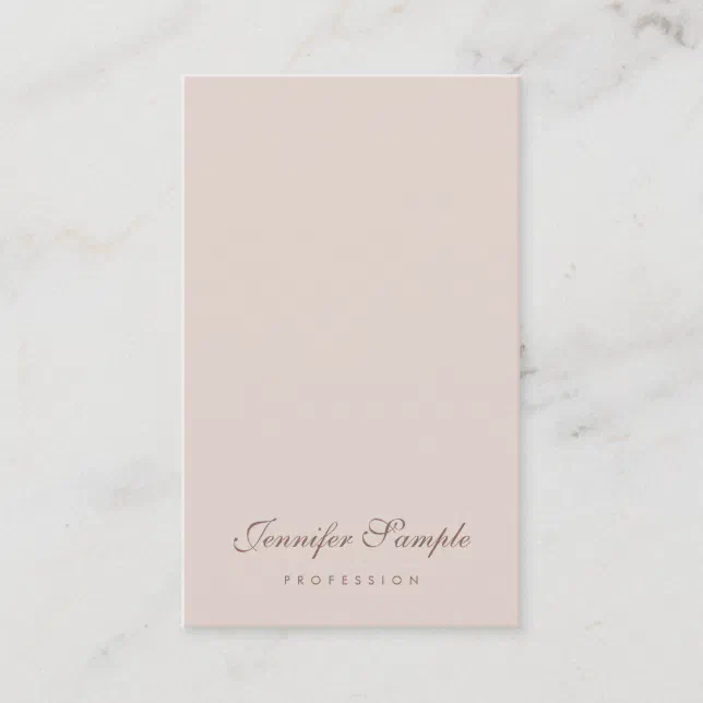 Modern Elegant Script Professional Simple Template Business Card | Zazzle