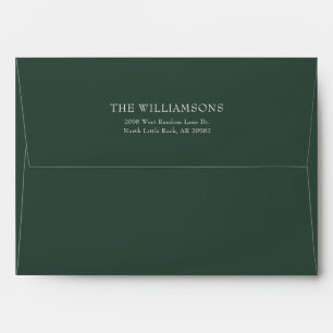 Modern Elegant Script Return Addressed Envelope