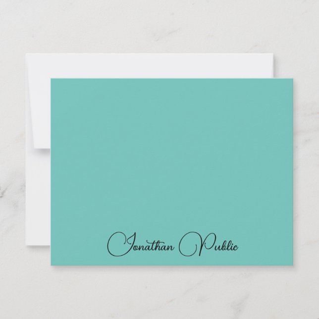 Modern Elegant Script Typed Name Template (Front)