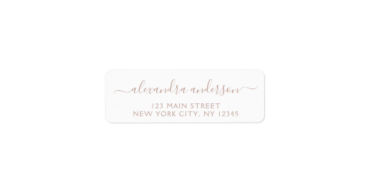 Modern Elegant Script Typography Wedding Event Label | Zazzle