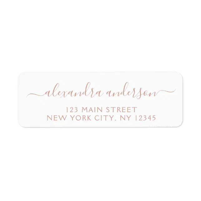 Modern Elegant Script Typography Wedding Event Label | Zazzle
