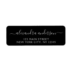 Modern Elegant Script Typography Wedding Event Label