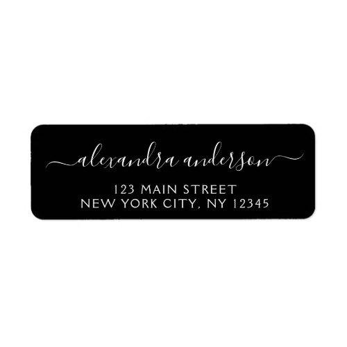 Modern Elegant Script Typography Wedding Event Label