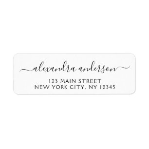 Modern Elegant Script Typography Wedding Event Label