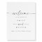 Modern Elegant Script Wedding Welcome Sign