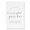 Modern Elegant Script Wedding Welcome Sign
