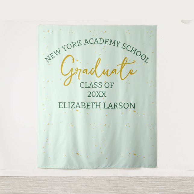 Modern Elegant Senior Graduation Backdrop (Front)