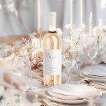 Modern Elegant "She Said Yes" Bridal Shower Wine Label<br><div class="desc">Designed to coordinate with for the «Chloe» Wedding Invitation Collection. To change details,  click «Details». To move the text or change the size,  font,  or color,  click «Edit using Design Tool». View the collection link on this page to see all of the matching items in this beautiful design</div>