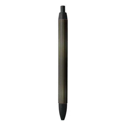 Modern Elegant Shiny Black Template Trendy Gold Black Ink Pen