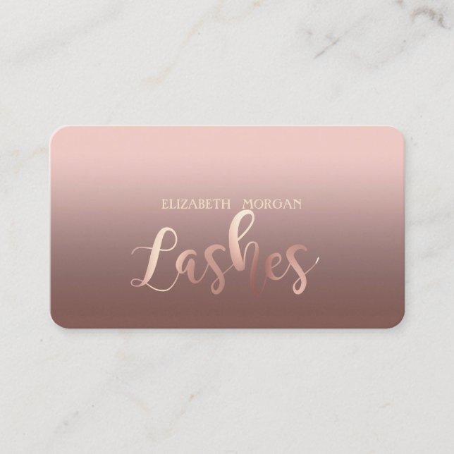 Modern Elegant Shiny,Lashes ,Makeup Artist Business Card (Front)