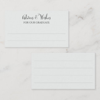 Modern elegant simple black typescript graduation enclosure card