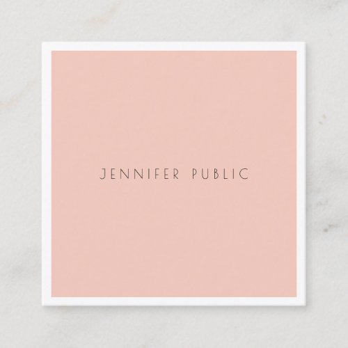 Modern Elegant Simple Design Professional Luxury Square Business Card