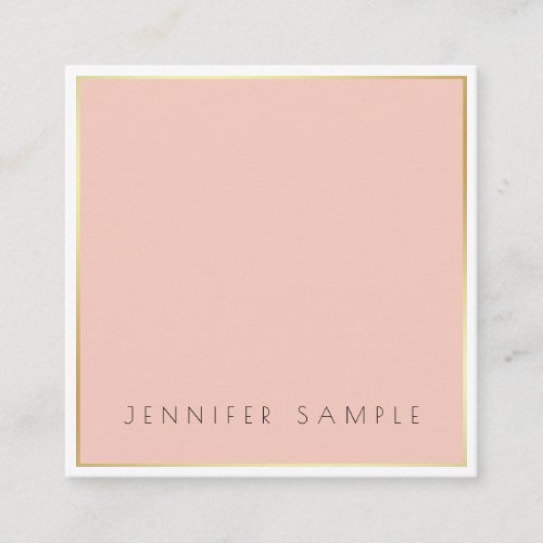 Modern Elegant Simple Design Professional Luxury Square Business Card