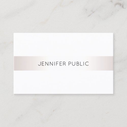 Modern Elegant Simple Design Professional Plain Business Card