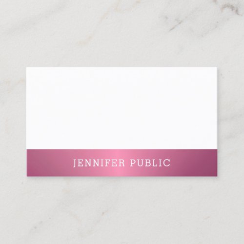 Modern Elegant Simple Design Professional Template Business Card