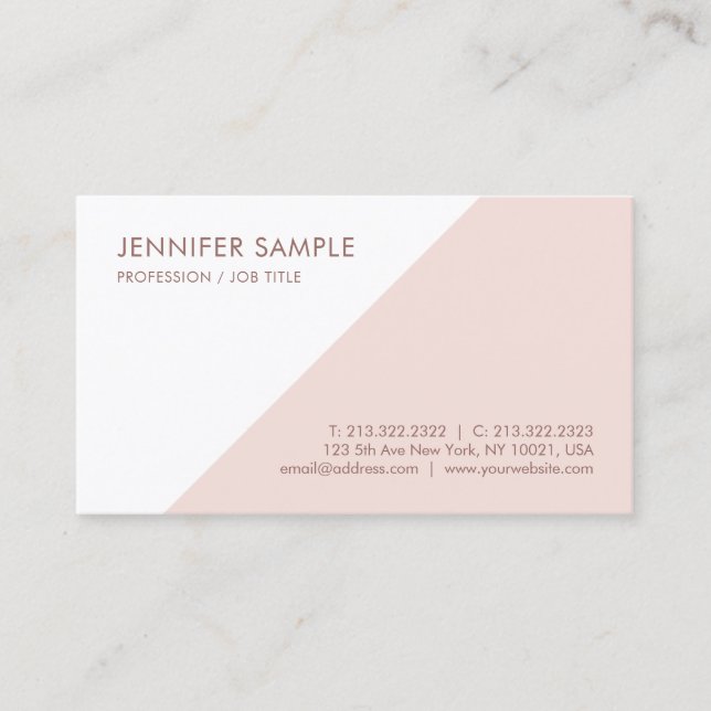 Modern Elegant Simple Design Professional Template Business Card (Front)