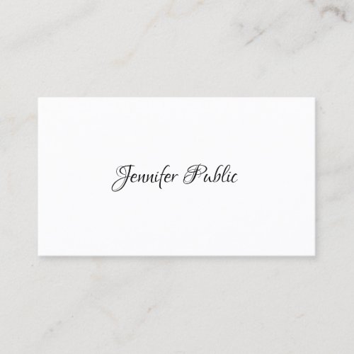 Modern Elegant Simple Design Template Professional Business Card