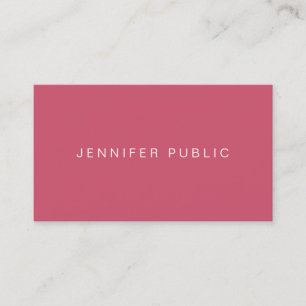 Modern Elegant Simple Design Template Trend Colors Business Card