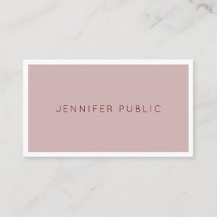 Modern Elegant Simple Design Trend Colors Template Business Card