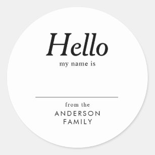 Name s For Family Reunion Stickers Zazzle