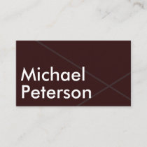 Modern Elegant Simple Minimal Trendy Classy Maroon Business Card