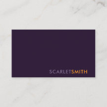 Modern elegant simple minimalist business card