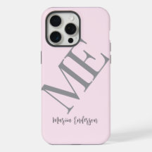 Modern elegant simple minimalist pastel initials