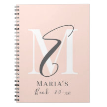 Modern elegant simple minimalist pastel initials
