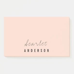 Modern elegant simple minimalist pastel post-it notes