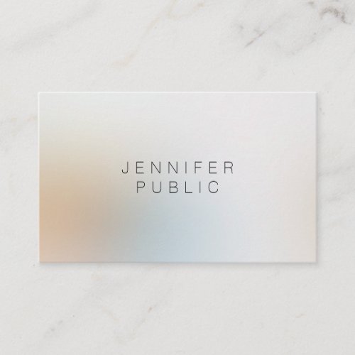 Modern Elegant Simple Professional Beauty Salon Business Card
