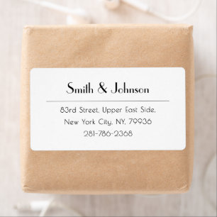 Modern Elegant Simple Professional Office Shipping Label